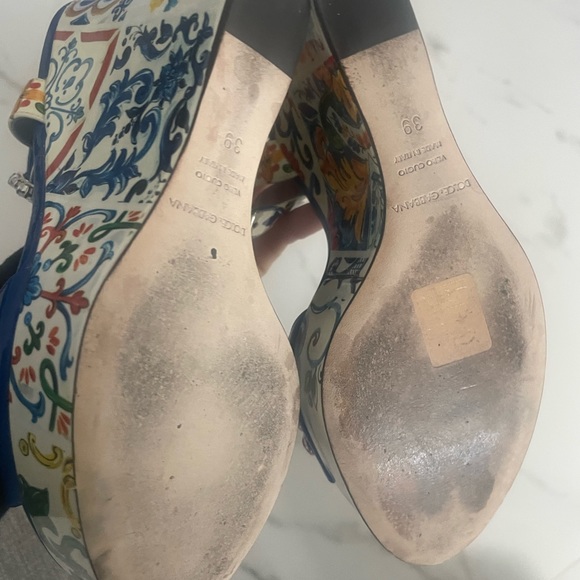 Dolce&Gabbana sandalo zep Maioliche FDO panna - Picture 2 of 6